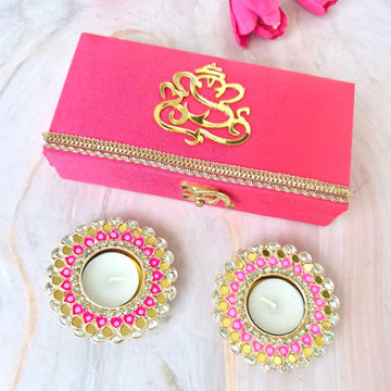 Festive T light Gift Box